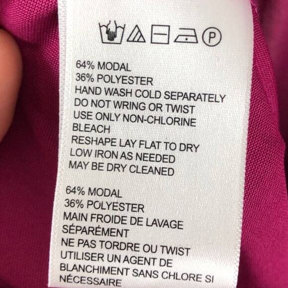 Silence + Noise Purple Fuchsia Cut Out Twist Back Jersey Knit Sleeveless Romper - Picture 4 of 4